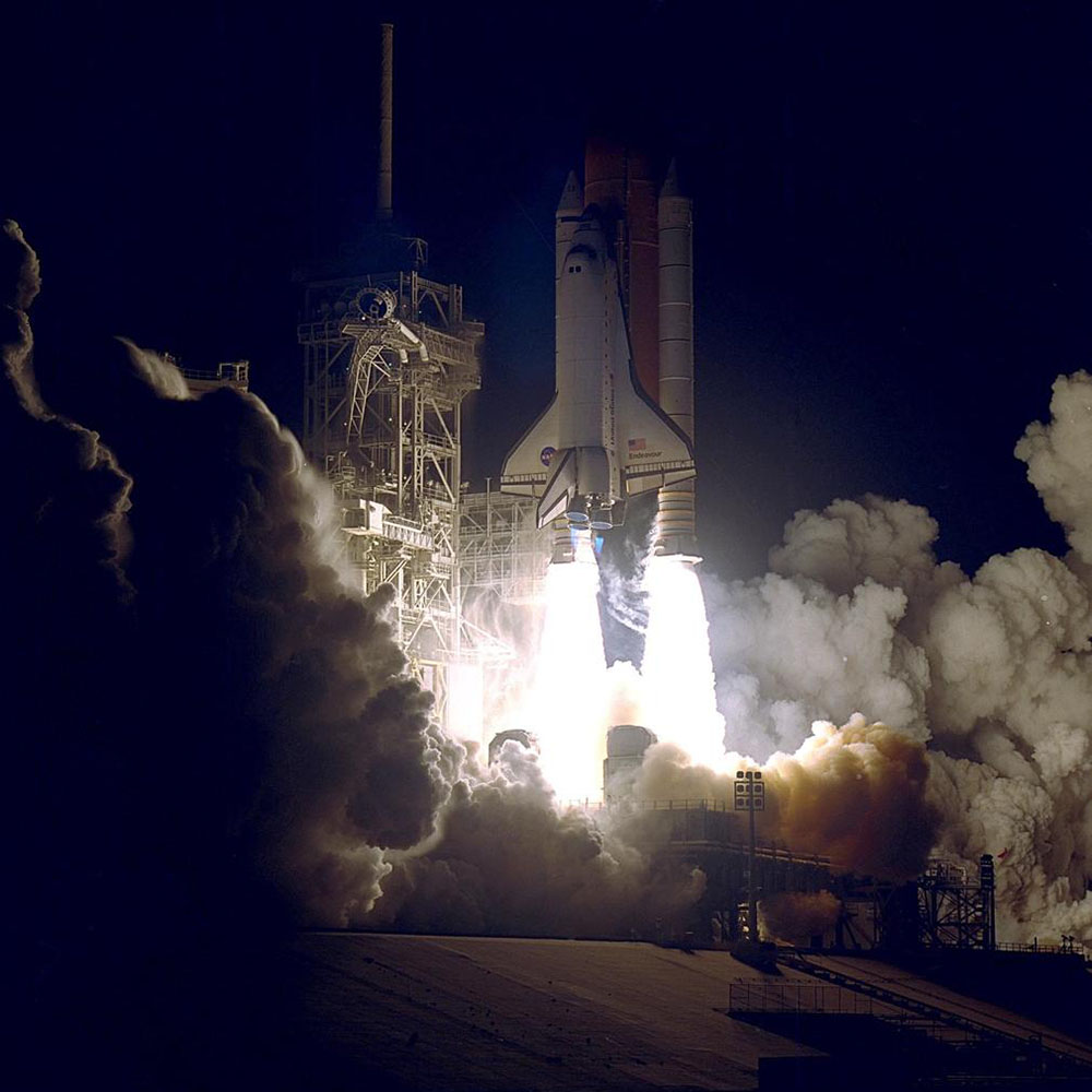 Space Shuttle launch from Kennedy Space Center. Credit: NASA/KSC